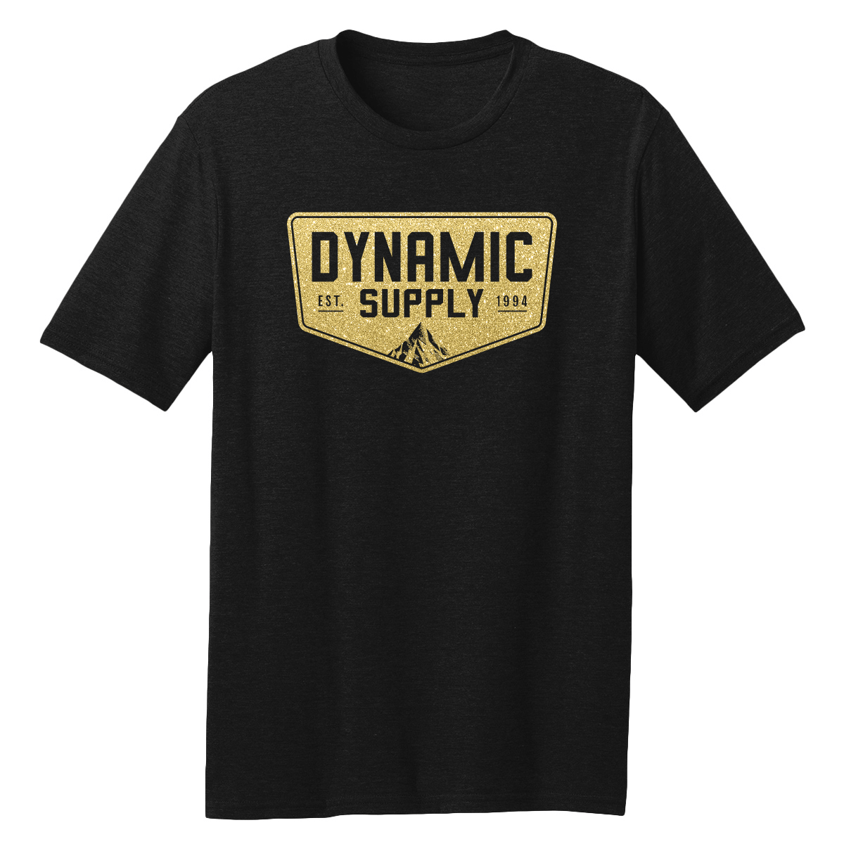 ASI Brite Gold Shimmer LC plastisol screen printing ink with a bright gold sparkle finish