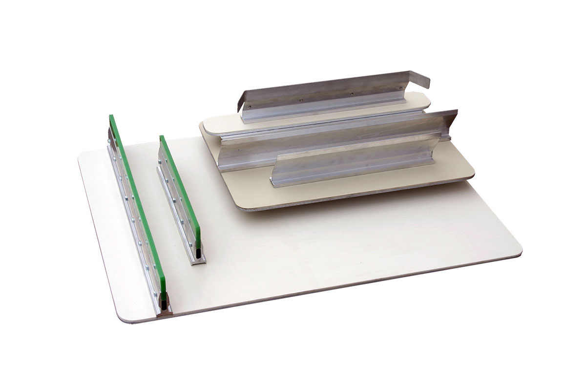 Anatol screen printing press pallets and platens in multiple sizes for garment printing on manual and automatic presses