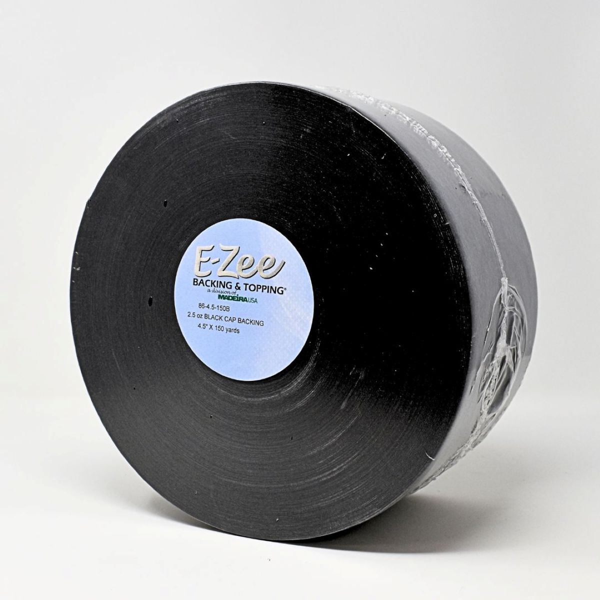 Madeira E-Zee Cap Supreme 2.5 oz black tear-away embroidery stabilizer 4.5-inch x 150-yard roll