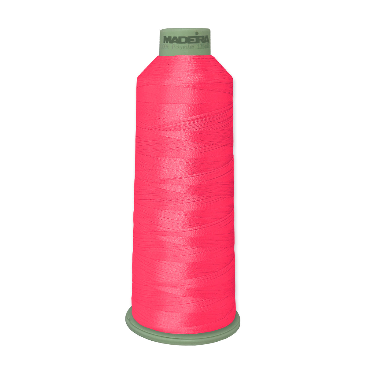 Madeira Polyneon 918-1595 Fluorescent Magenta #40 embroidery thread 5500 yard cone