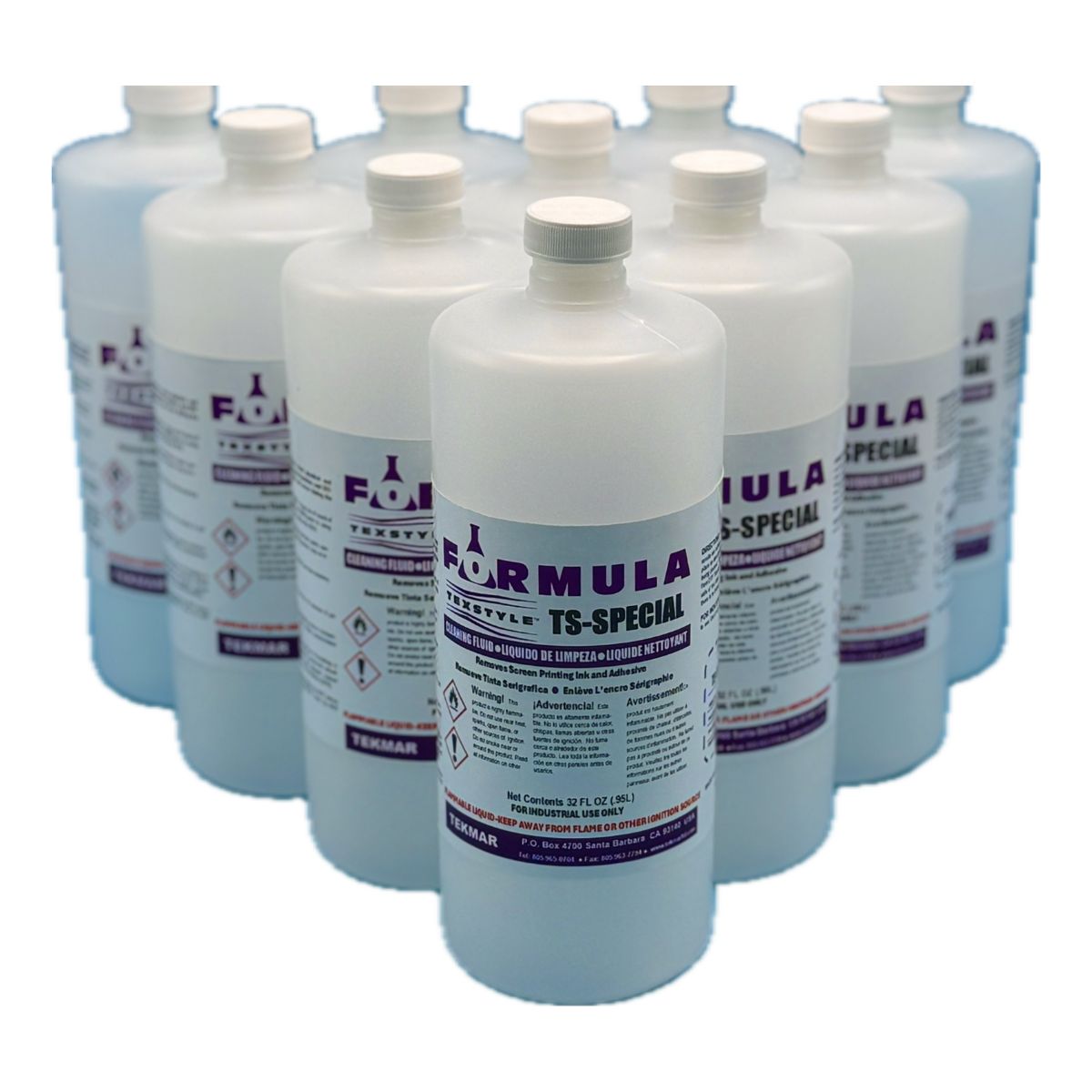 TS-Special Spot Cleaner 1 quart flammable plastisol ink stain remover for screen printing