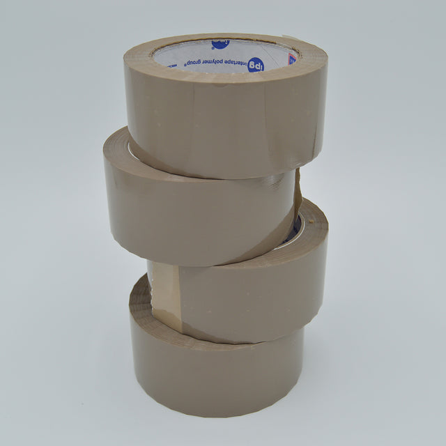 Intertape PVC 570 brown carton-sealing tape, 110-yard roll
