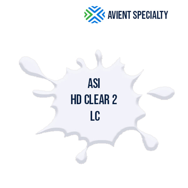 Avient Specialty Inks ASI HD Clear 2 LC high-gloss clear screen printing ink