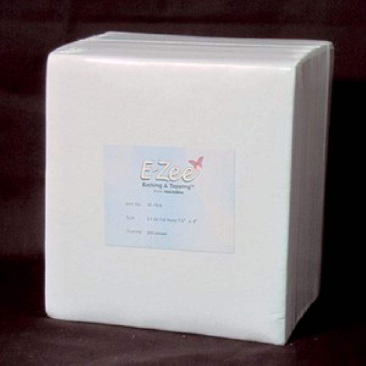 E-ZEE Cut SpR Heavyweight Plus white embroidery backing, 3.1 oz, 15 x 15 inches, 250-pack
