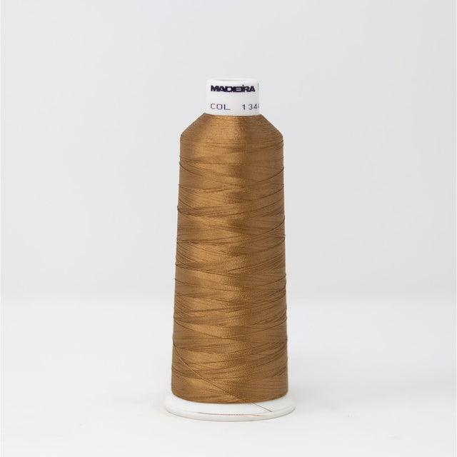 Madeira Classic Rayon 910-1344 Camel #40 embroidery thread 5,500-yard cone