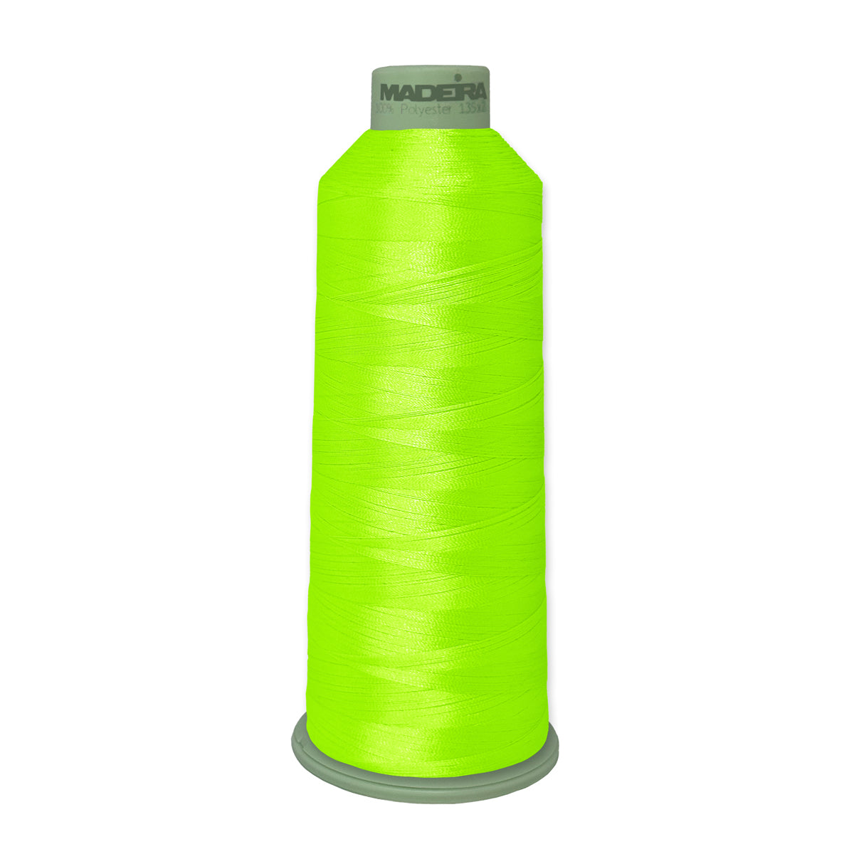 Madeira Polyneon 918-1599 Fluorescent Green #40 embroidery thread 5500 yard cone