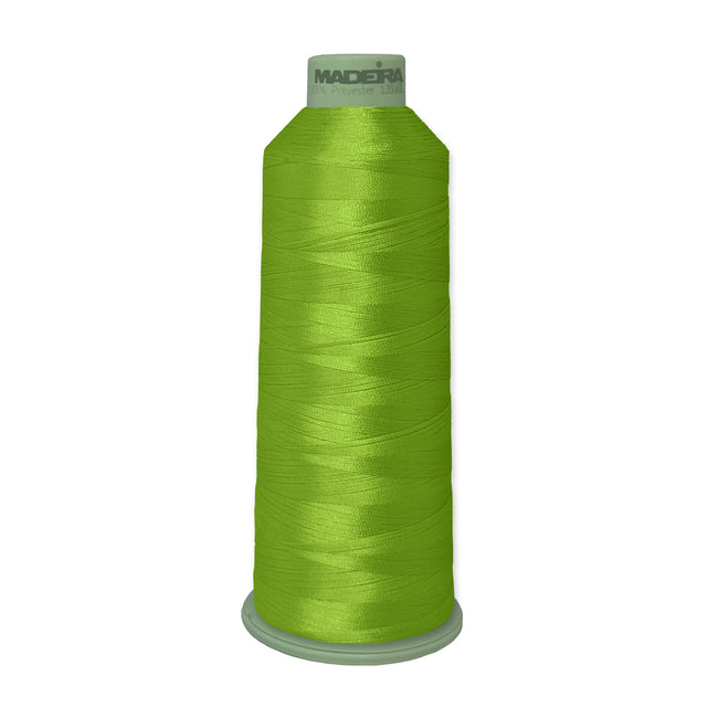 Madeira Polyneon 918-1649 Granny Smith #40 polyester embroidery thread, 5,500-yard cone