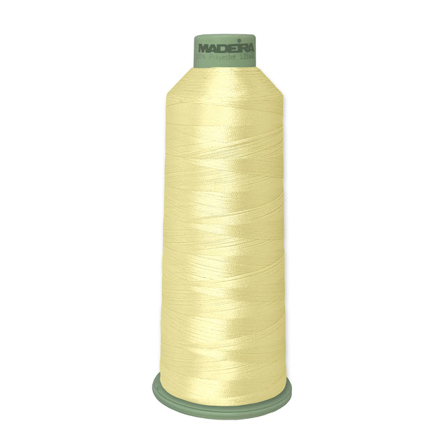 Madeira Polyneon 918-1666 Cornsilk #40 embroidery thread, 5,500-yard cone
