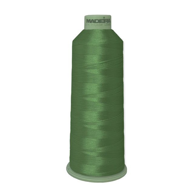 Madeira Polyneon 918-1770 Emerald Green #40 embroidery thread 5500 yard cone