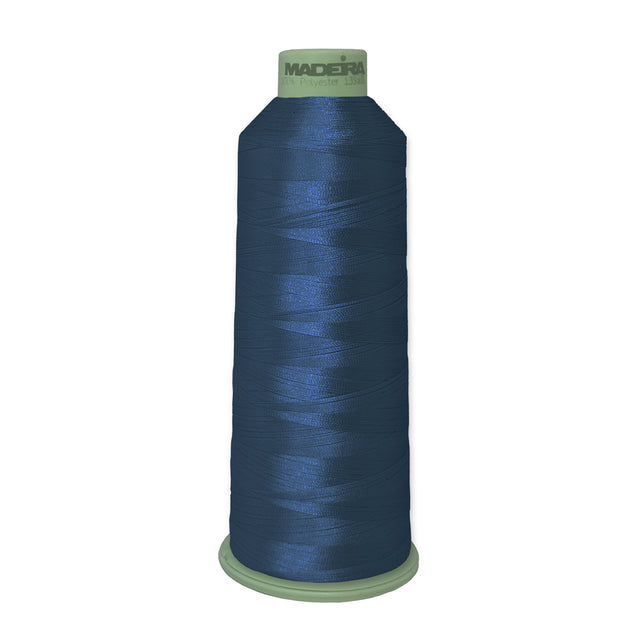 Madeira Polyneon 918-1776 Independence Blue #40 embroidery thread, 5,500-yard cone
