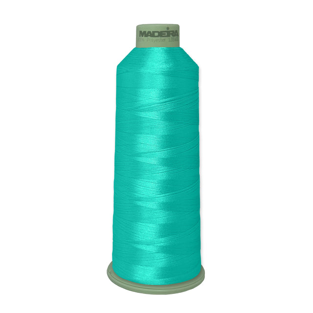 Madeira Embroidery Thread 918-1799  GREEN TURQUOISE-Polyneon-Embroidery thread for commercial machines |Embroidery Supplies
