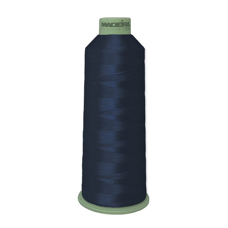 Madeira Polyneon 918-1844 Indigo #40 polyester embroidery thread, 5,500-yard cone