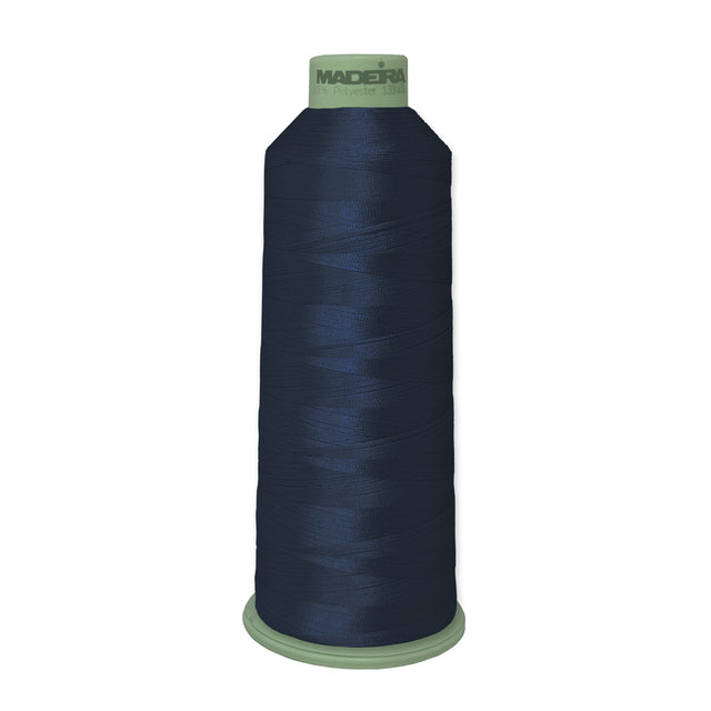 Madeira Polyneon 918-1844 Indigo #40 polyester embroidery thread, 5,500-yard cone