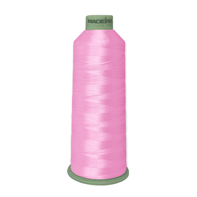 Madeira Polyneon 918-1921 Bubble Gum Pink #40 polyester embroidery thread, 5,500-yard cone