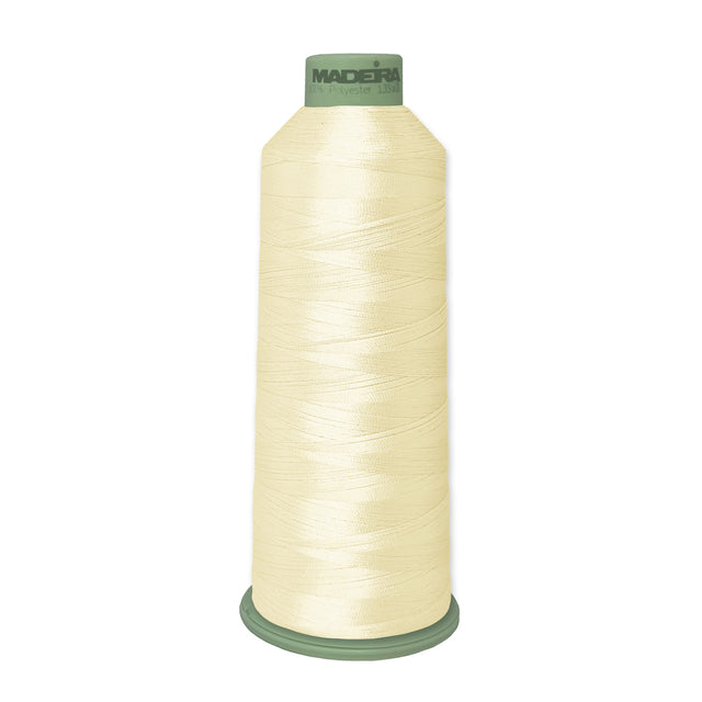 Madeira Polyneon 918-1949 Ivory #40 polyester embroidery thread 5,500 yard cone