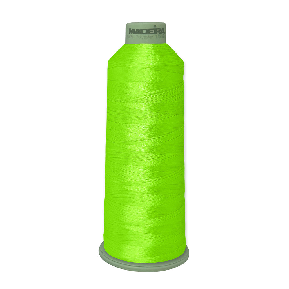 Madeira Embroidery Thread 918-1950 MADEIRA FLUORESCENT GREEN #40 WEIGHT