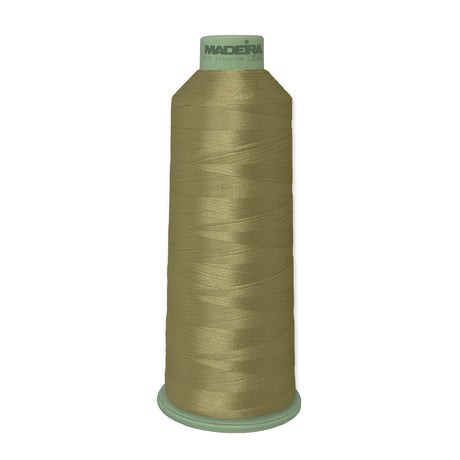 Madeira Polyneon 918-1956 Olive Green #40 embroidery thread, 5,500-yard cone
