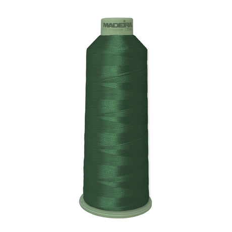 Madeira Polyneon 918-1970 Emerald Ink #40 polyester embroidery thread, 5,500-yard cone