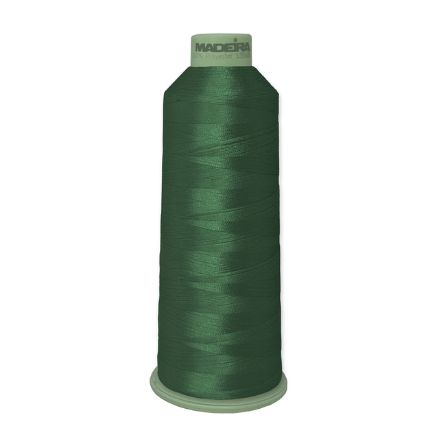 Madeira Polyneon 918-1970 Emerald Ink #40 polyester embroidery thread, 5,500-yard cone