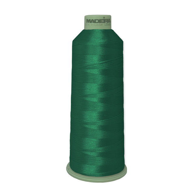 Madeira Polyneon 918-1979 Dark Amazon #40 polyester embroidery thread, 5,500-yard cone