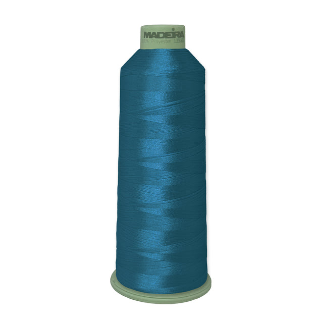 Madeira Polyneon 918-1992 Rough Caribbean Sea #40 embroidery thread, 5,500-yard cone
