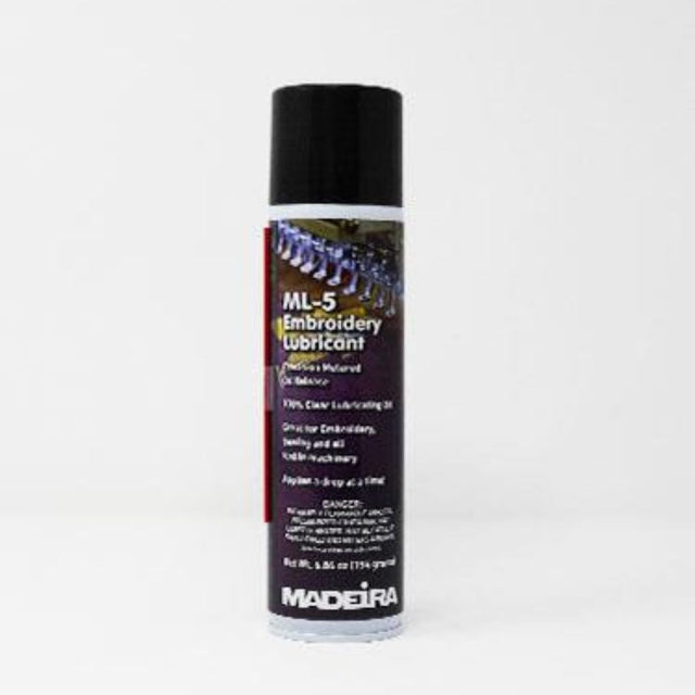 Madeira ML-5 Machine Lubricant 6.84 oz metered aerosol spray for embroidery and sewing machines