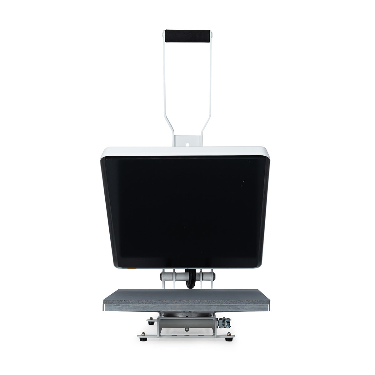 Hotronix MAXX 250 clamshell heat press open with upper and lower platens visible