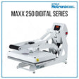 Hotronix MAXX 250 clamshell heat press side view with special-edition 250 logo